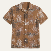 Ignatius | Palm Tree Print Short Sleeve Summer Shirt for Men