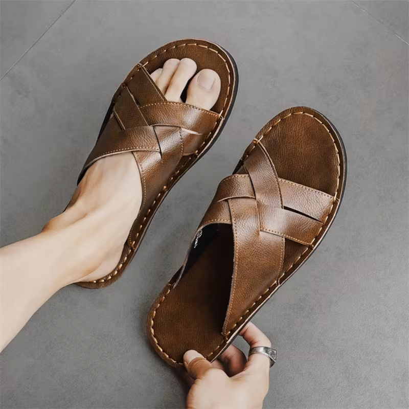 Clark slide sandals detail