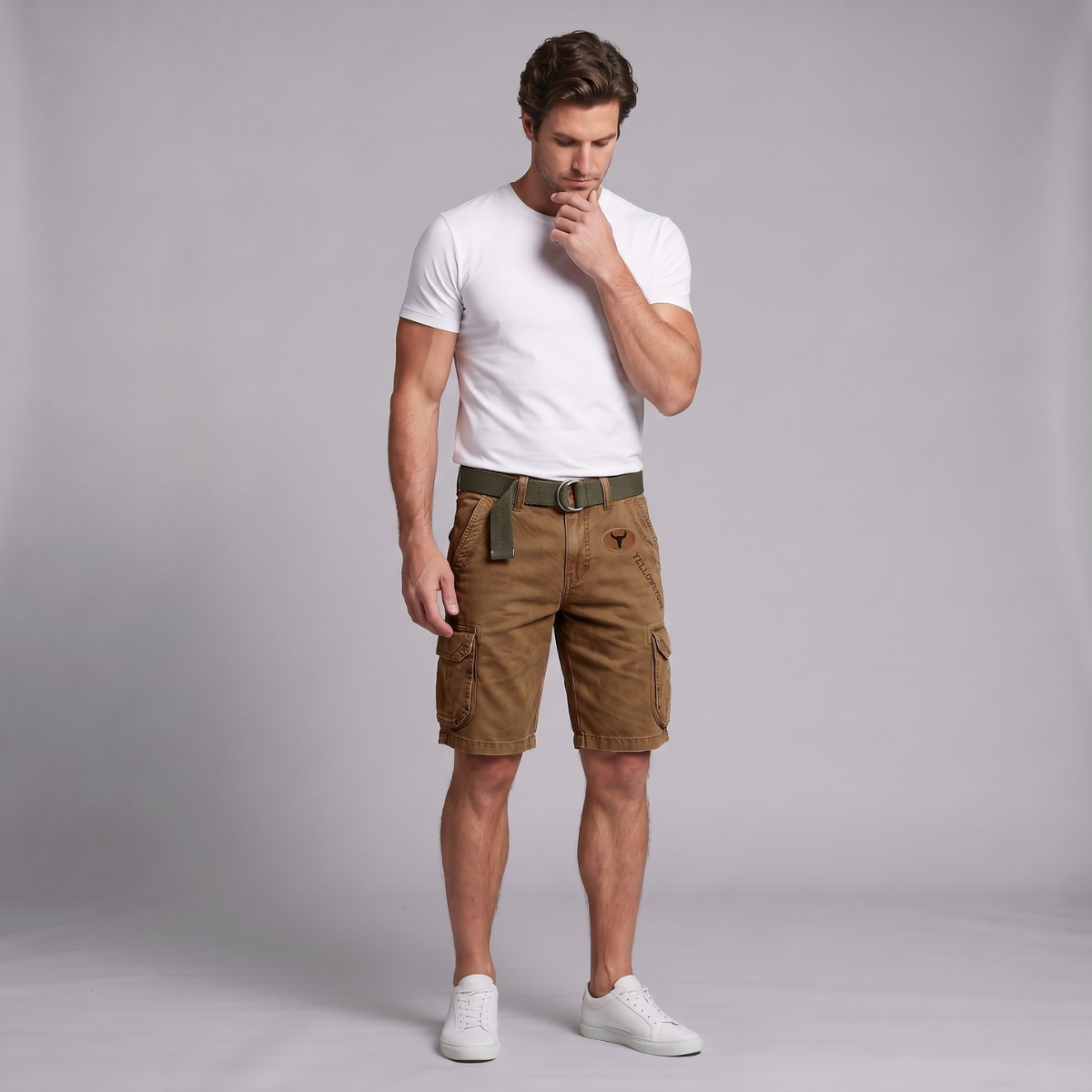 Chase | Multi Pocket Tactical Cargo Shorts with Belt