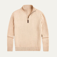 Ephraim quarter zip jumper Beige