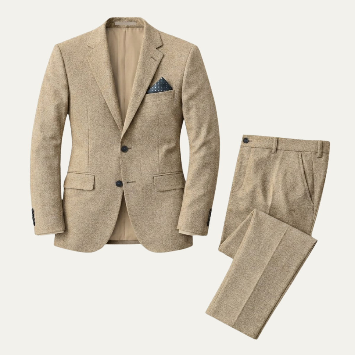 Silas | Casual Linen Blend Two Piece Suit