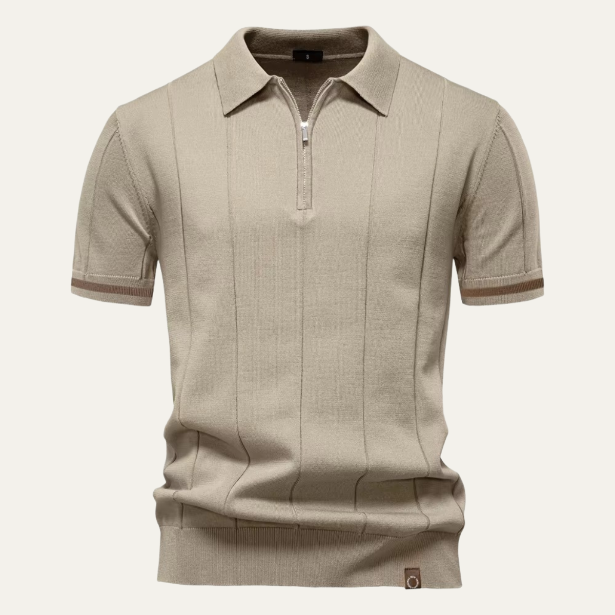 Ivan | Knit Zip Collar Polo Shirt