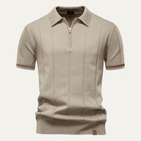 Ivan | Knit Zip Collar Polo Shirt