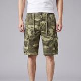 Gilbert | Relaxed Fit Multi Pocket Camo Cargo Shorts for Men