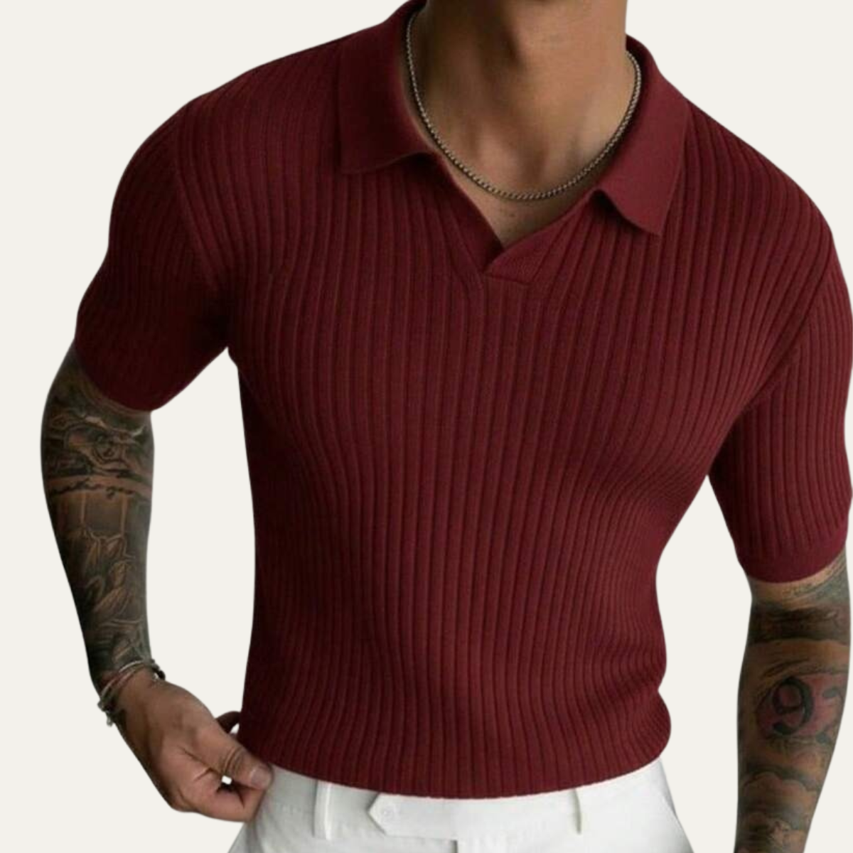 Kasper polo shirt Bordeaux