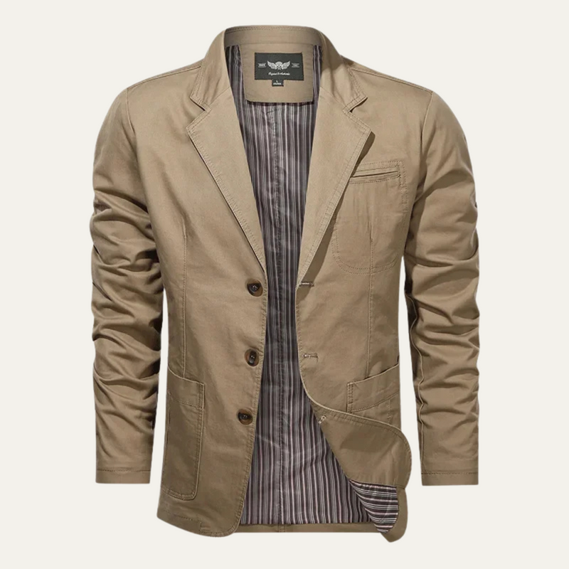 Marshall | Lightweight Cotton Single-Breasted Blazer for Men