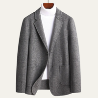 Magnus | Classic Tweed Texture Single Breasted Blazer
