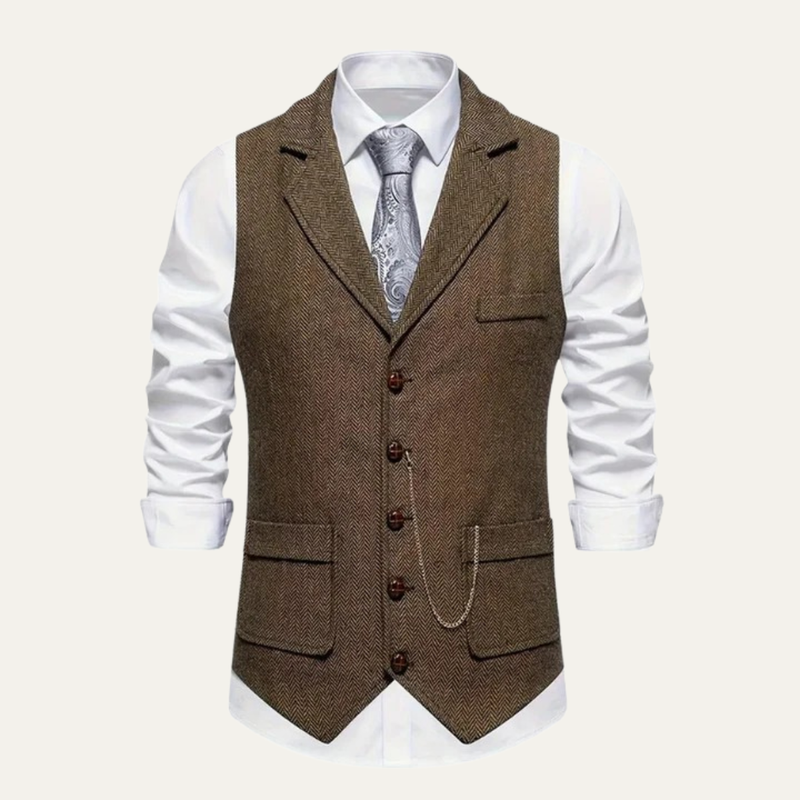 Elliot | Classic Tailored Tweed Waistcoat