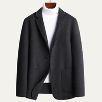 Magnus | Classic Tweed Texture Single Breasted Blazer