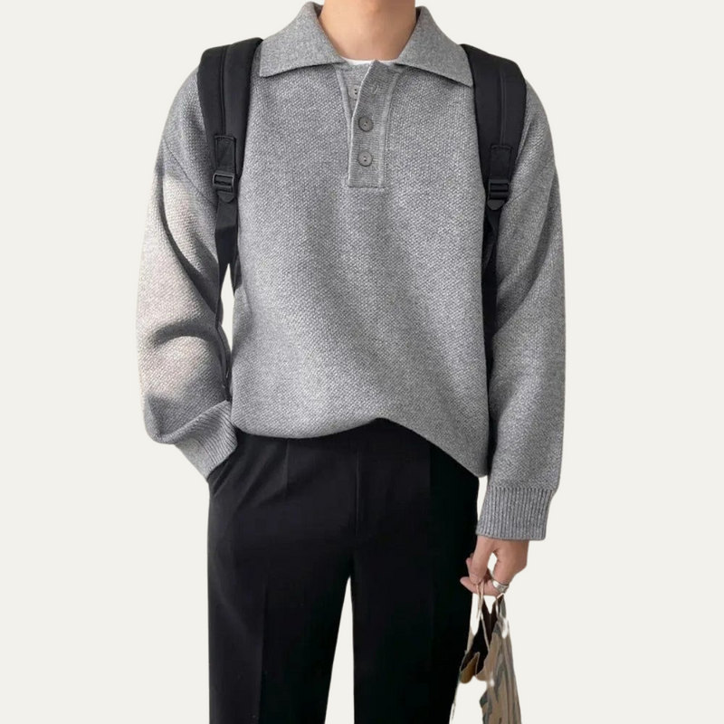 Eric | Men's Tailored Casual Polo Jumper