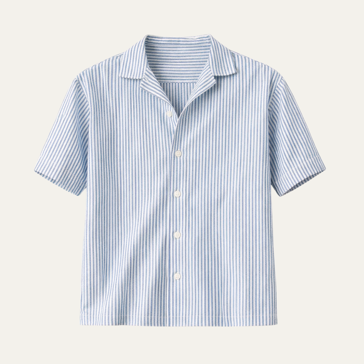 Karl striped short sleeve button up shirt