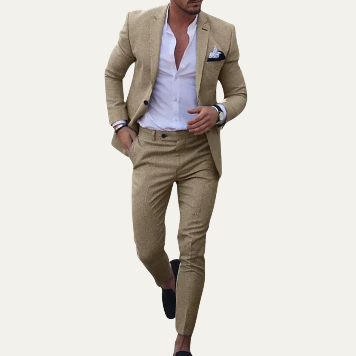 Derek | Casual Linen Two Piece Suit