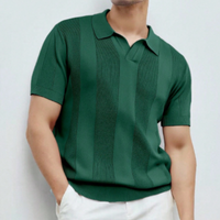 Bert knitted polo shirt Green