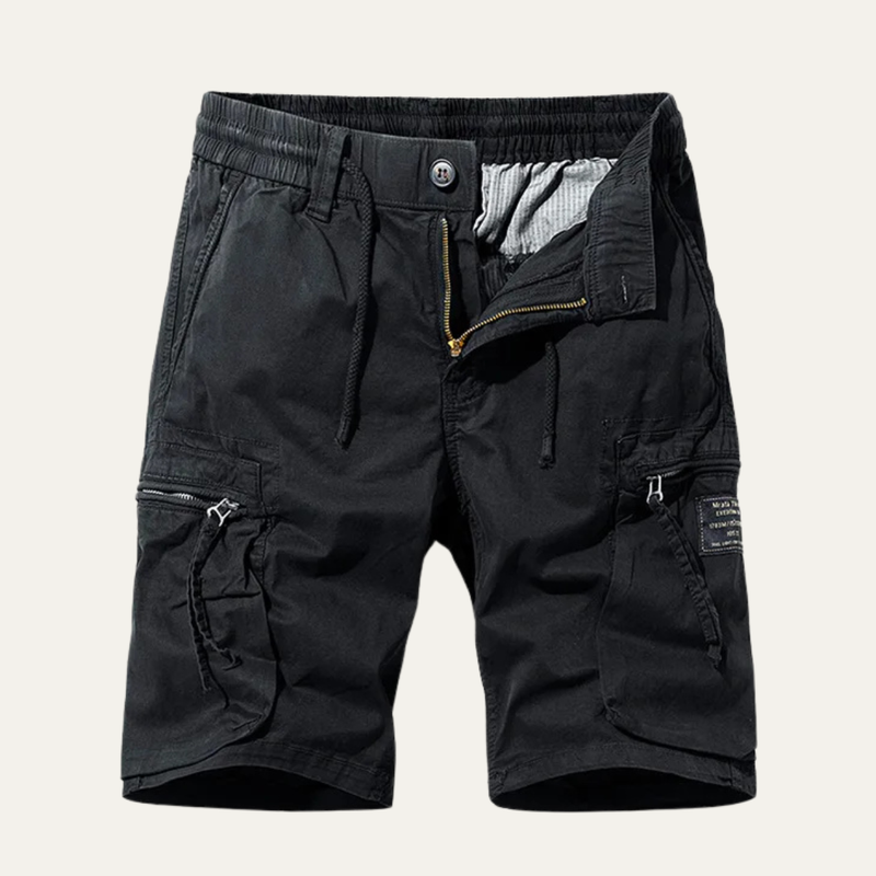 Godfrey Utility Cargo Shorts Black