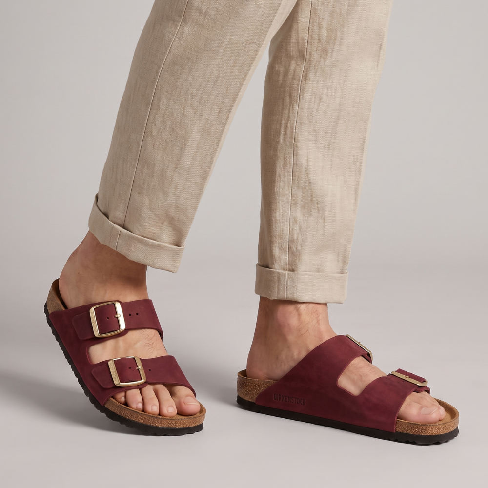 Bryson | Men's Casual Leather Slippers with Adjustable Buckles