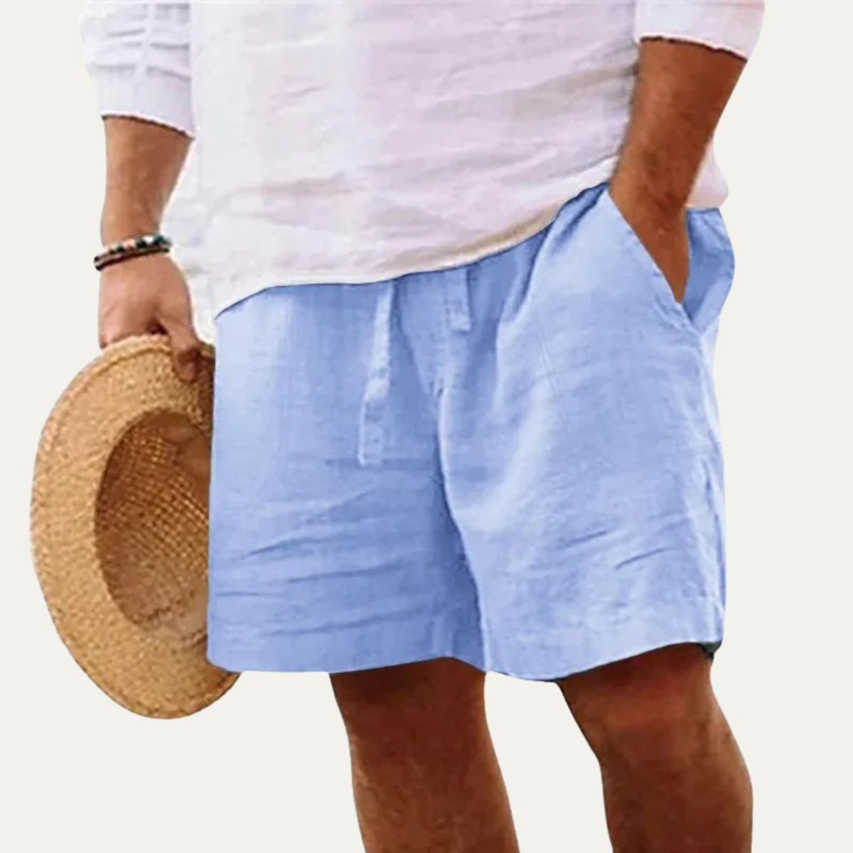 Fred | Men's Breathable Lightweight Linen Shorts