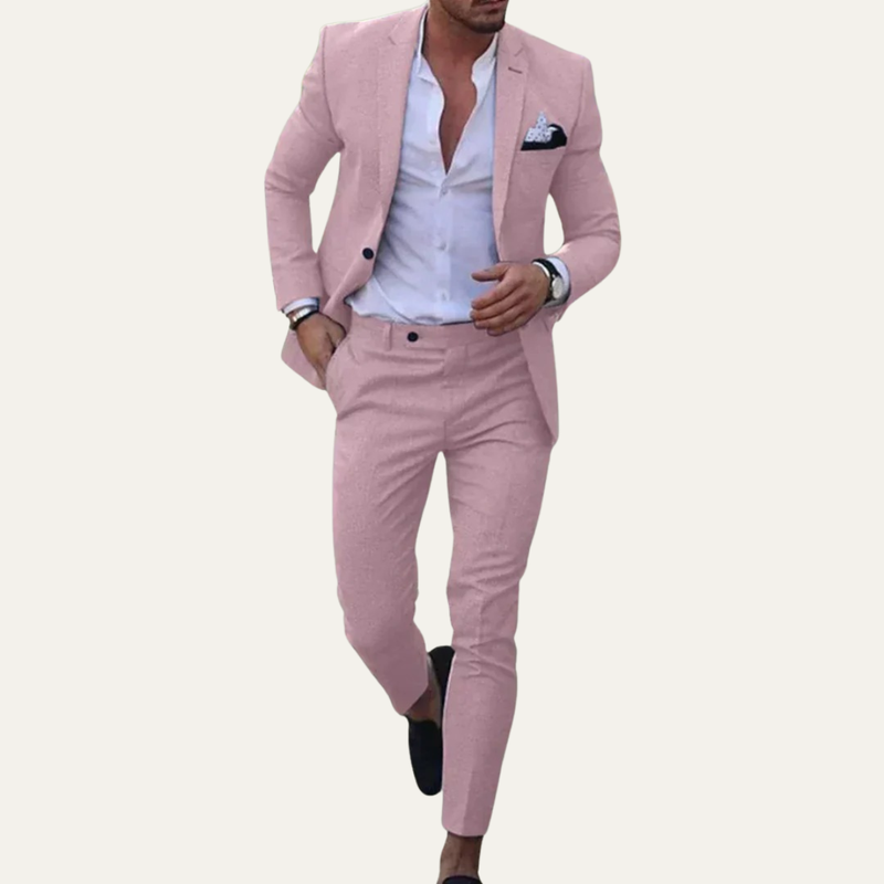 Derek | Casual Linen Two Piece Suit
