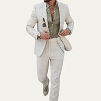 Derek | Casual Linen Two Piece Suit