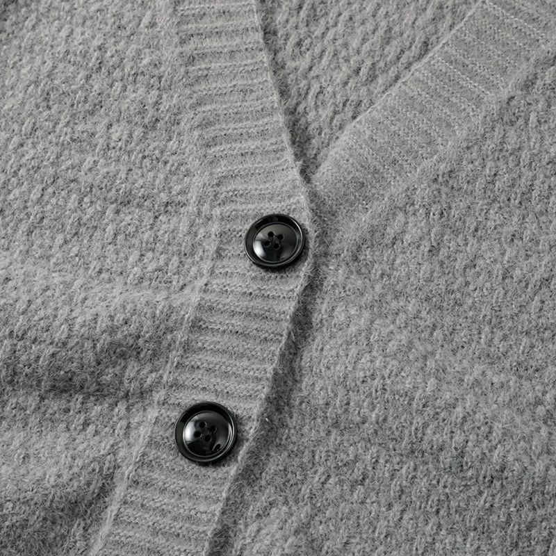 Everett | Men's V-Neck Button-Up Knit Cardigan