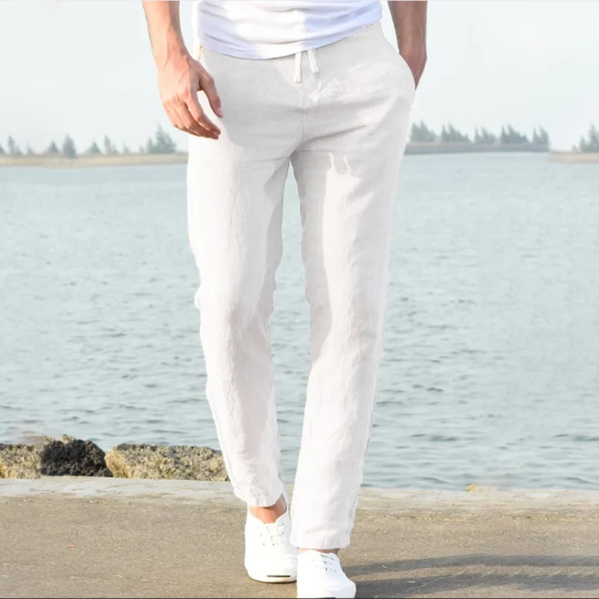 Howard White Linen Trousers