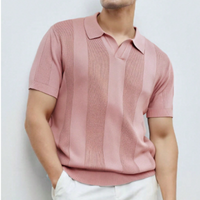 Bert knitted polo shirt Pink