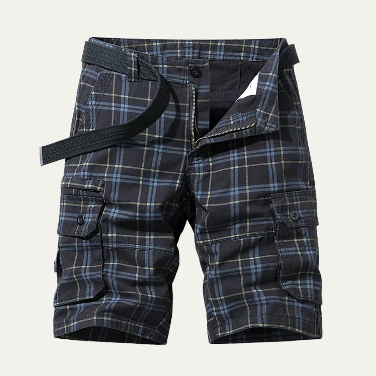 Glenn Plaid Cargo Shorts