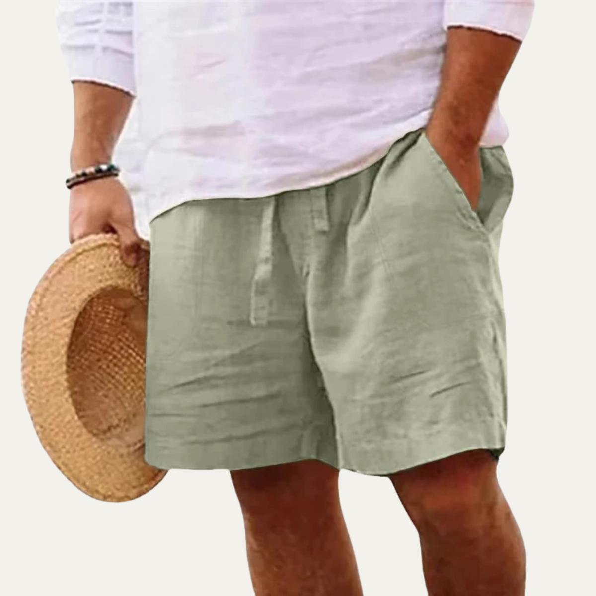 Fred | Men's Breathable Lightweight Linen Shorts