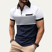 Basil striped polo shirt in White