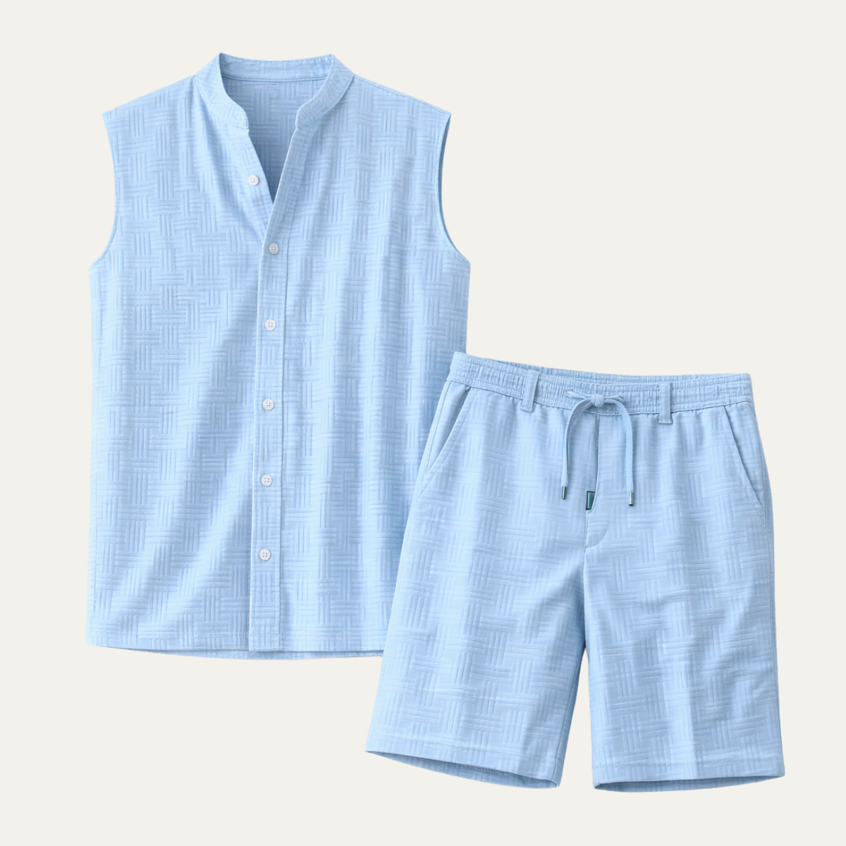 Paul sleeveless shirt and shorts set
