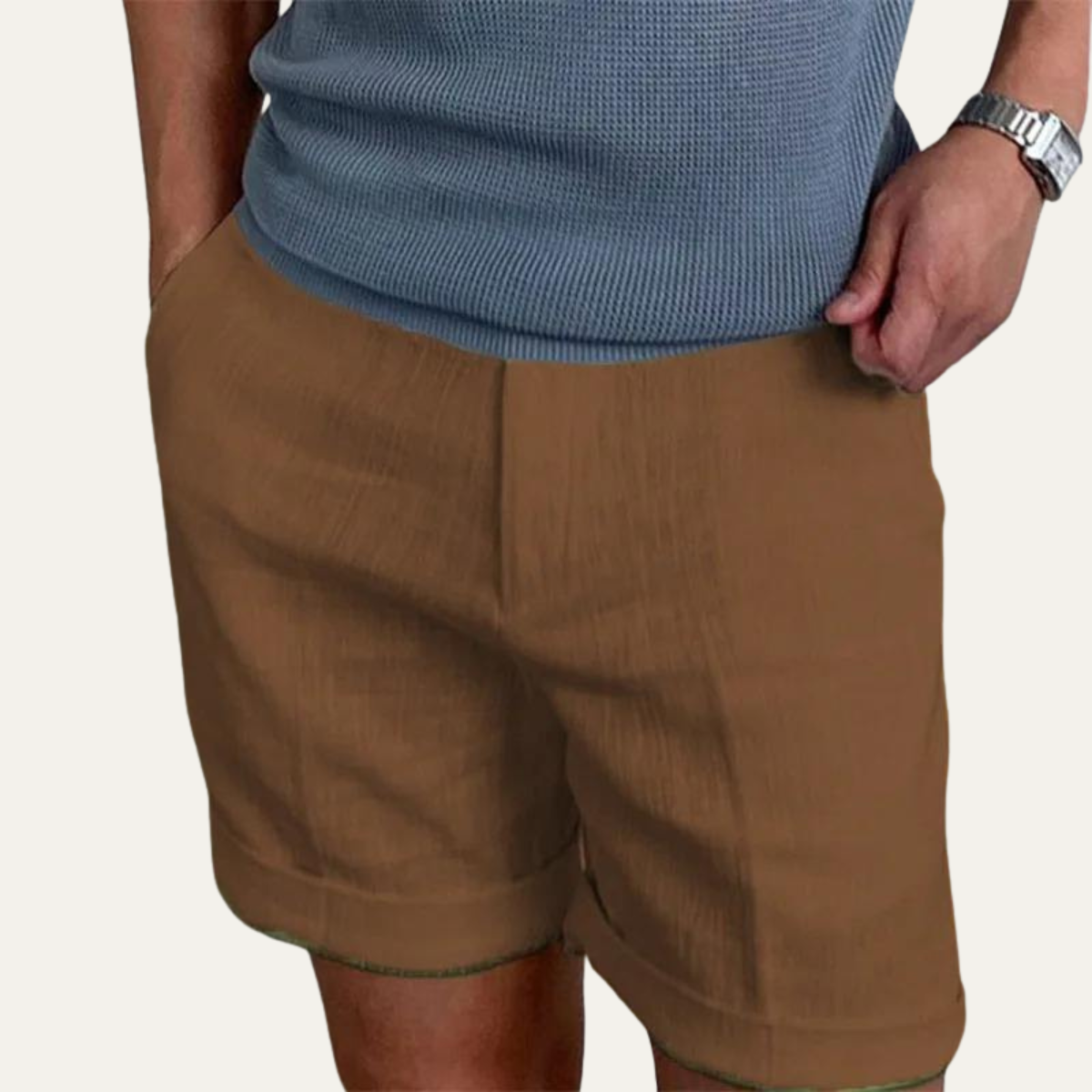 Francis | Lightweight Relaxed Fit Linen Shorts