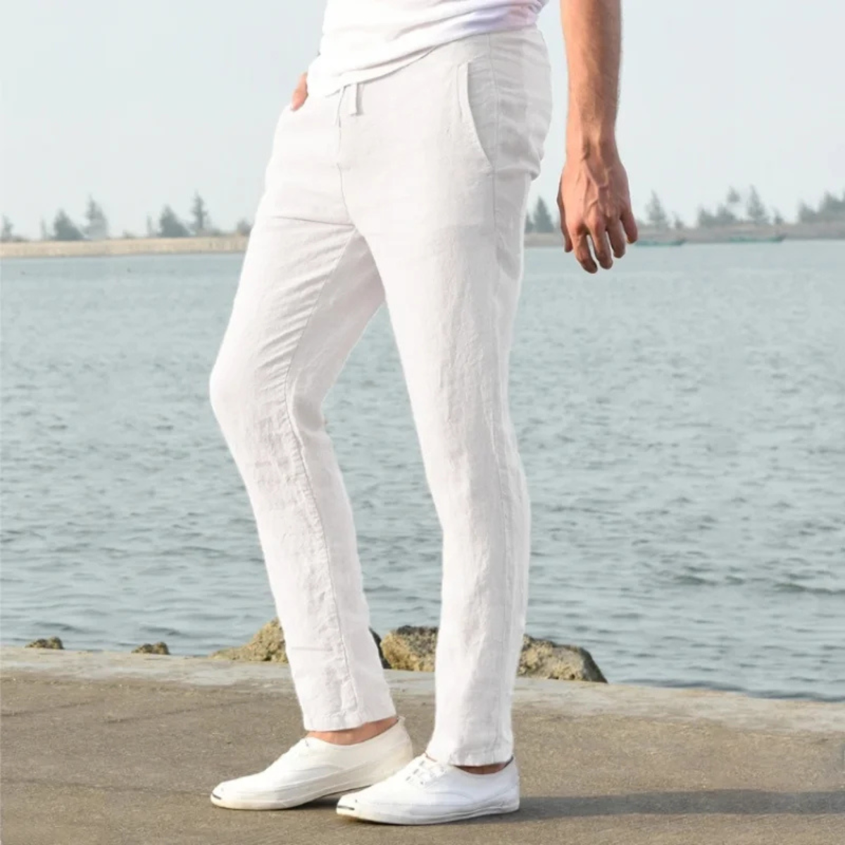 Howard White Linen Trousers