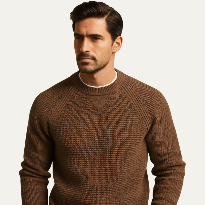 Matthias | Knitted Crew Neck Jumper for Men