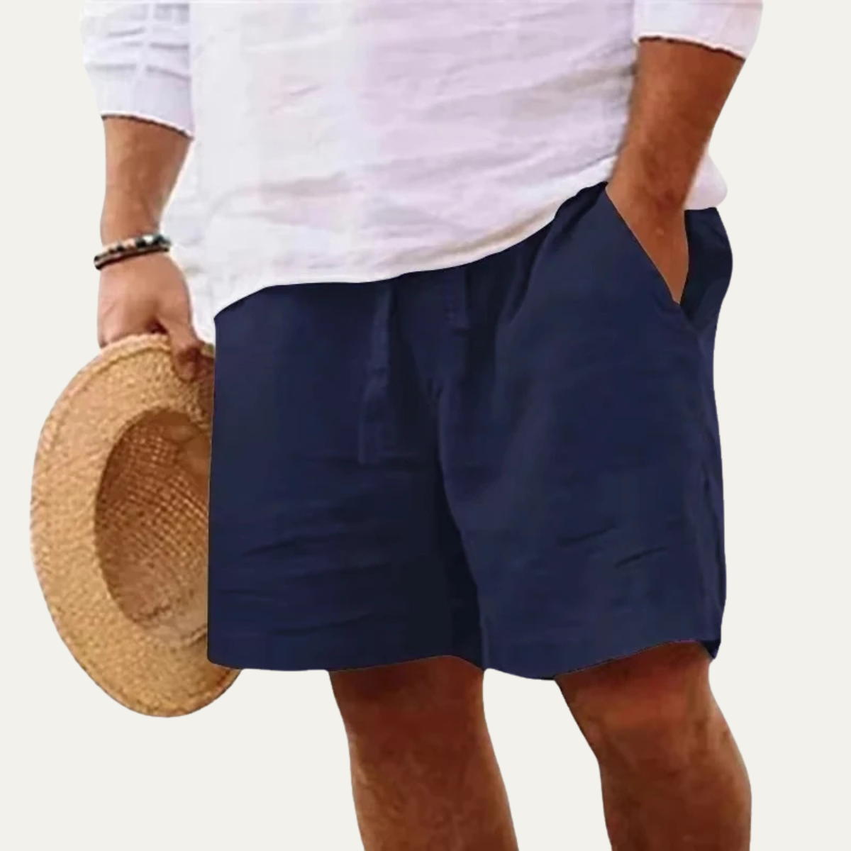Fred | Men's Breathable Lightweight Linen Shorts