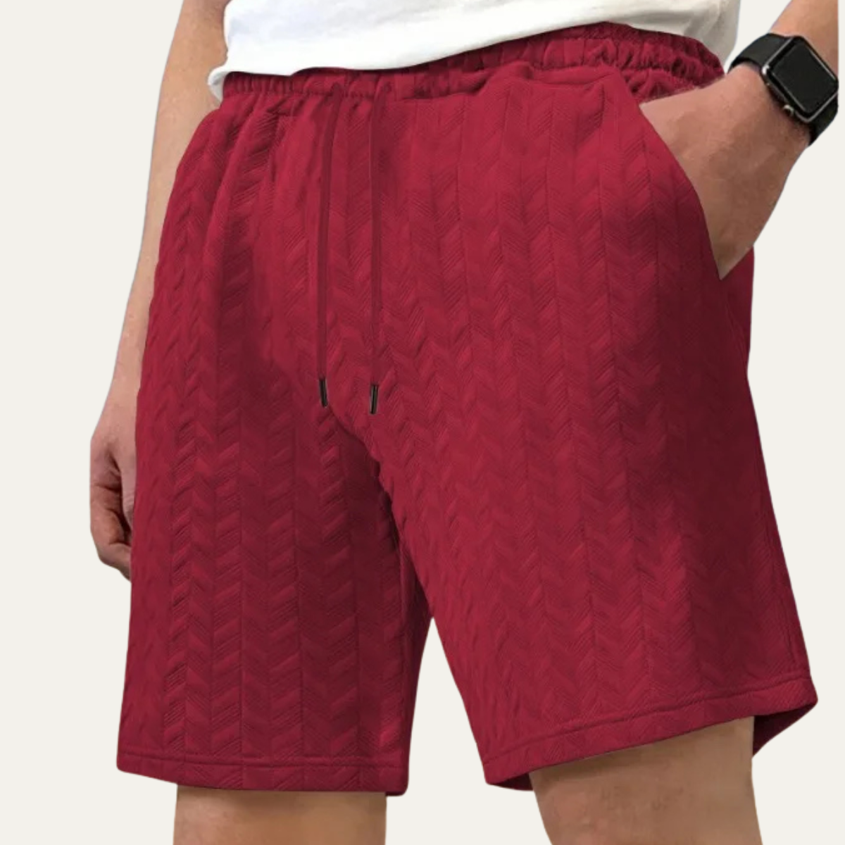 Gavin shorts in Burgundy