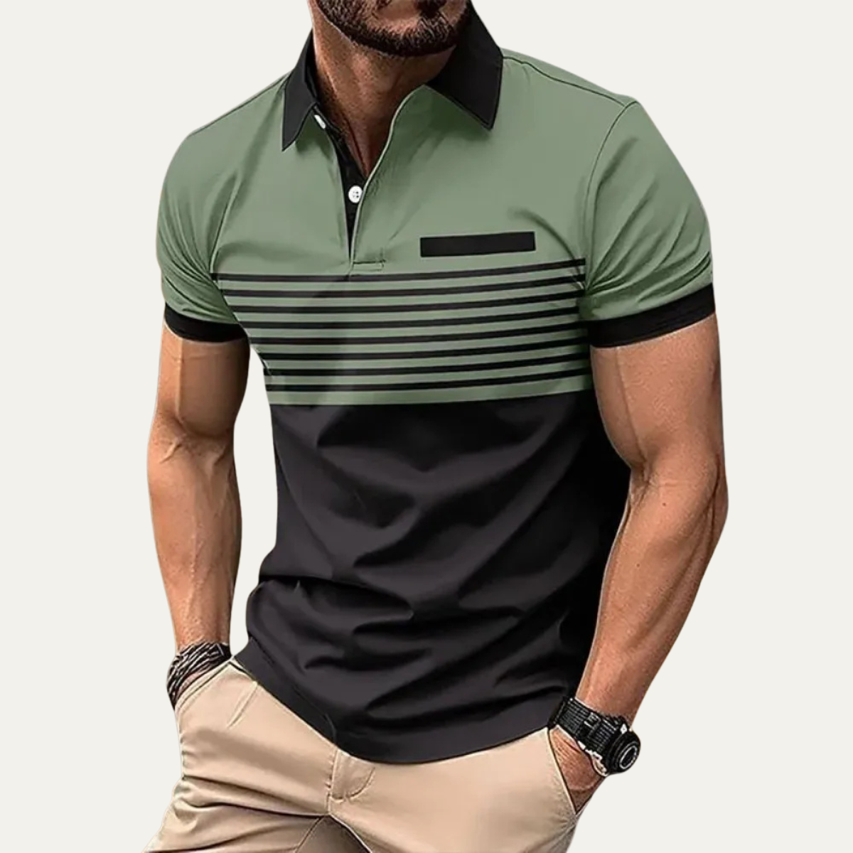 Basil polo shirt in Green