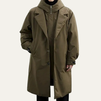 Hawthorne men's waterproof puffer parka in Army Green