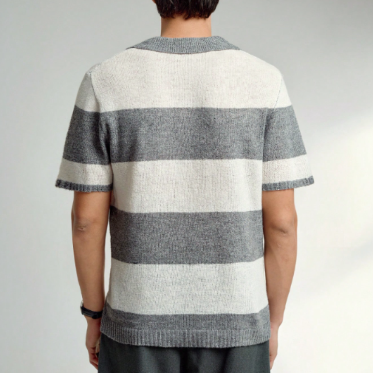 Bert | Men's Short Sleeve Knitted Polo Shirt Breathable Top