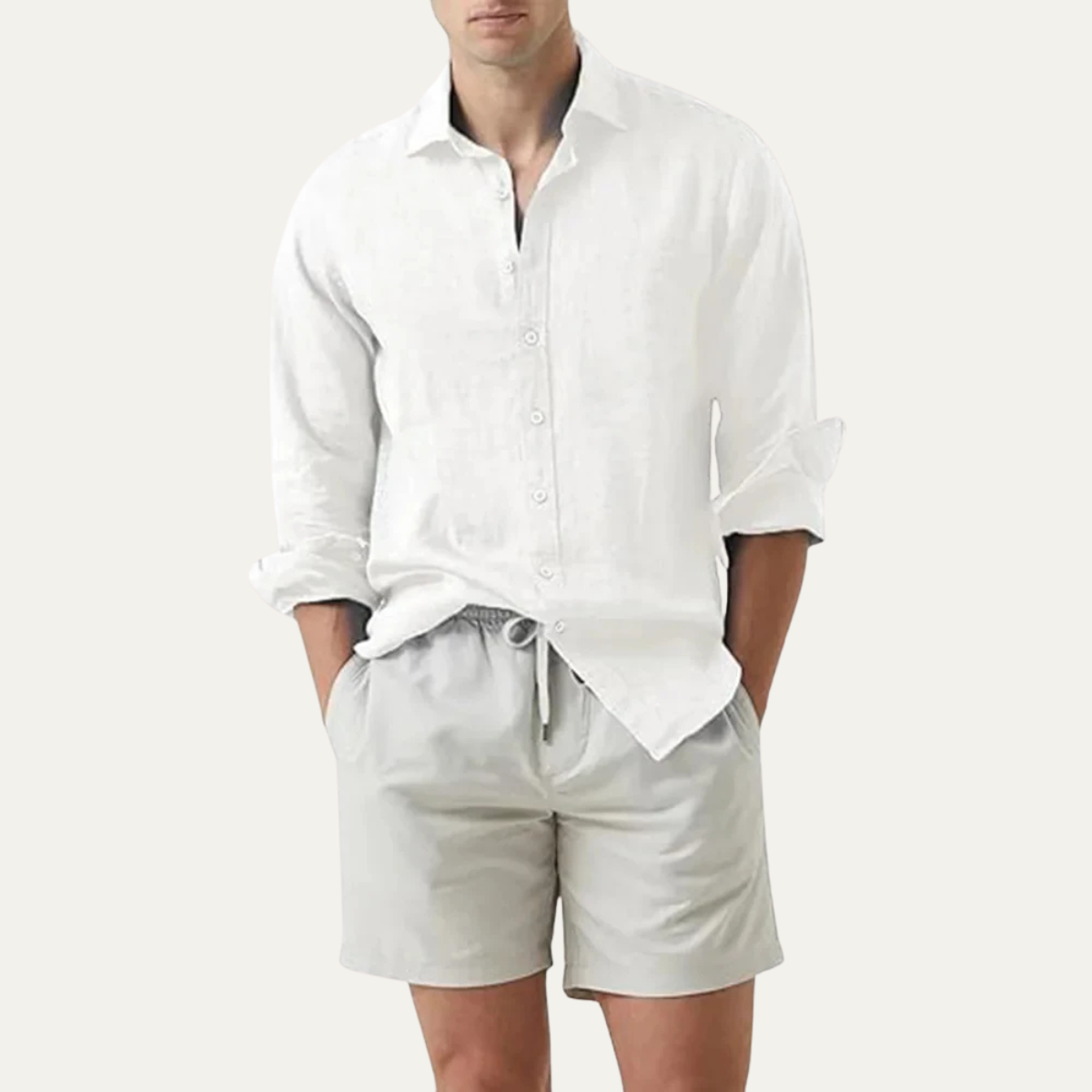 Alec linen shirt White