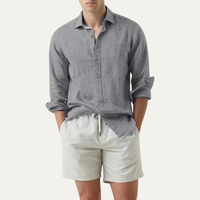 Alec linen shirt Grey