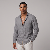 Felix | Linen Cotton Long Sleeve Button-Down Shirt