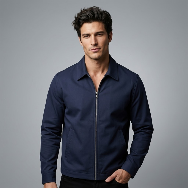 Blake | Lightweight Harrington Zip Up Jacket