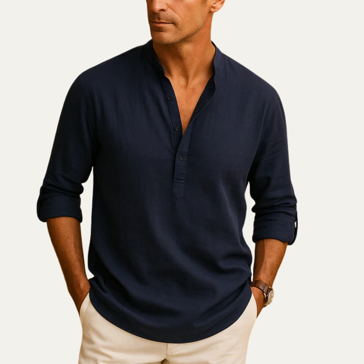 Dorian shirt in Marine Blue