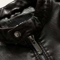 Merrick biker jacket detail