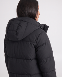 Winifred | Longline Hooded Quilted Puffer Jacket
