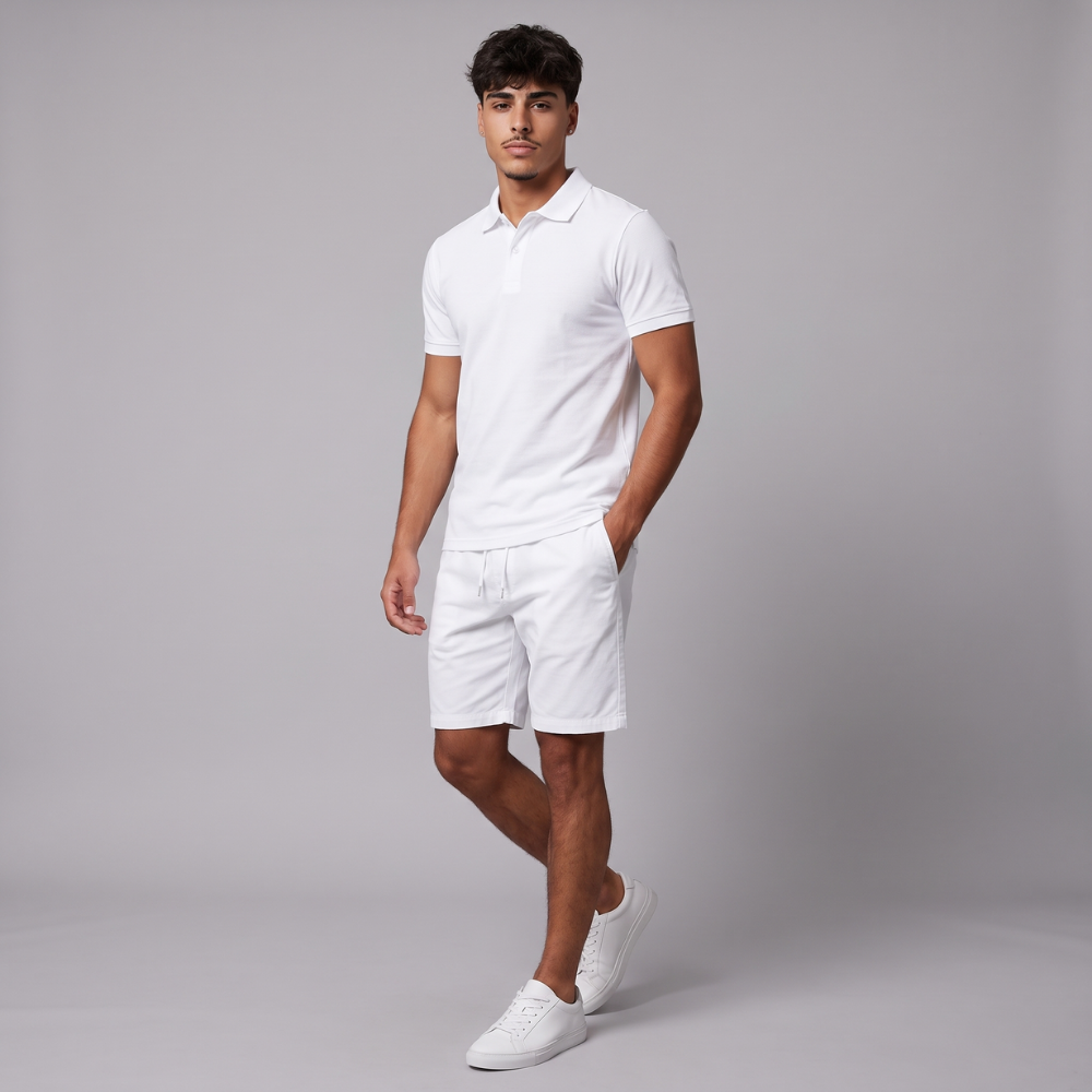 Pax | Breathable Polo Shirt and Shorts Summer Set