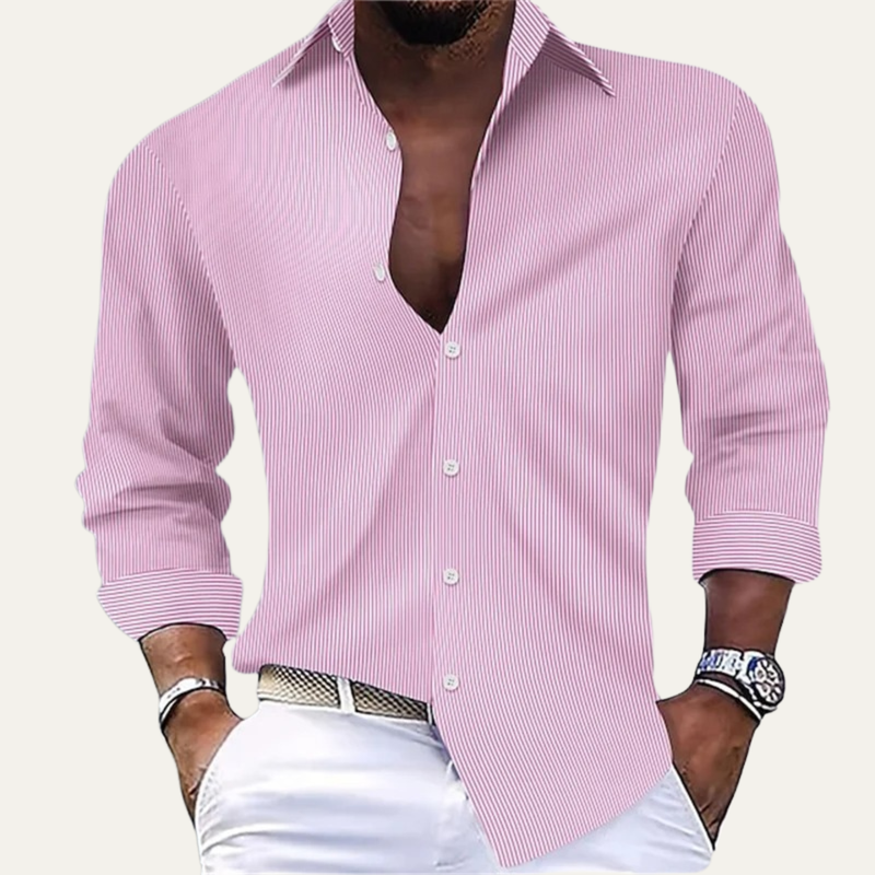 Carter striped shirt Light Pink