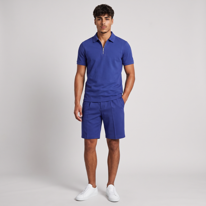 Dominic | Polo Shirt and Shorts Two Piece Set