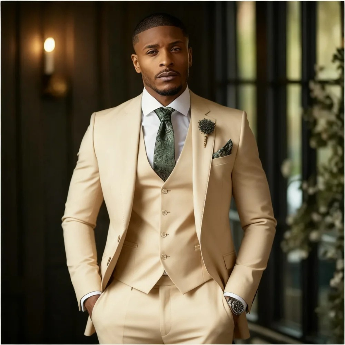 Osborne | Men's Elegant Three-Piece Jacket, Gilet and Trousers Suit