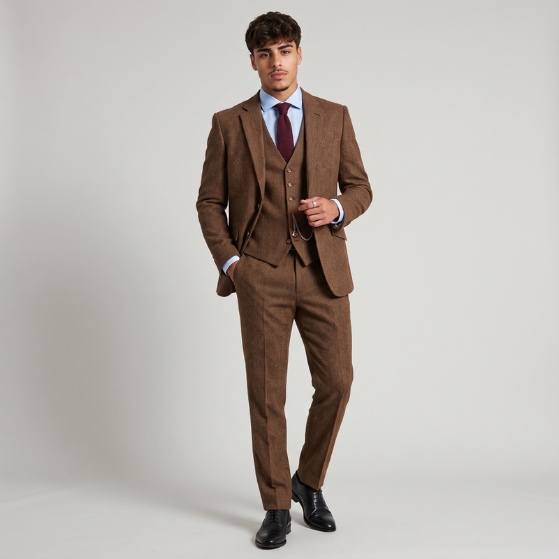 Carrick | Men's Tweed Suit Three Piece