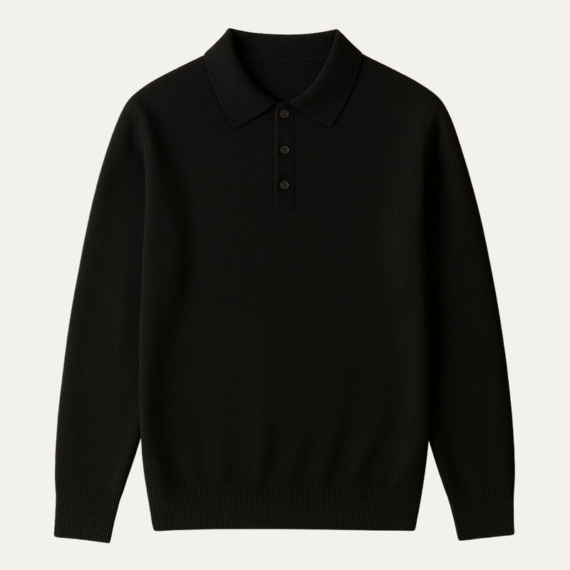 Florian | Cashmere Polo Shirt with Refined Collar